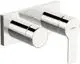 HANSA-Einhebelmischer-Fertigmontageset-fuer-Wanne-Brause-HANSALIGNA-4455-Rosette-eckig-4-0-Plattform-Chrom-44559583 gallery number 1
